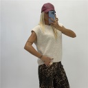 gilet con scollo tondo teddy